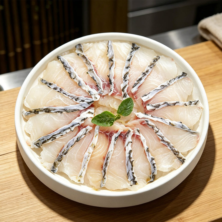 Crisp Grass Carp Sashimi Slices